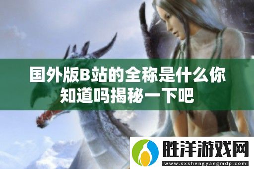 國外版B站的全稱是什么你知道嗎揭秘一下吧