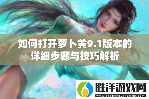 如何打開蘿卜黃9.1版本的詳細步驟與技巧解析